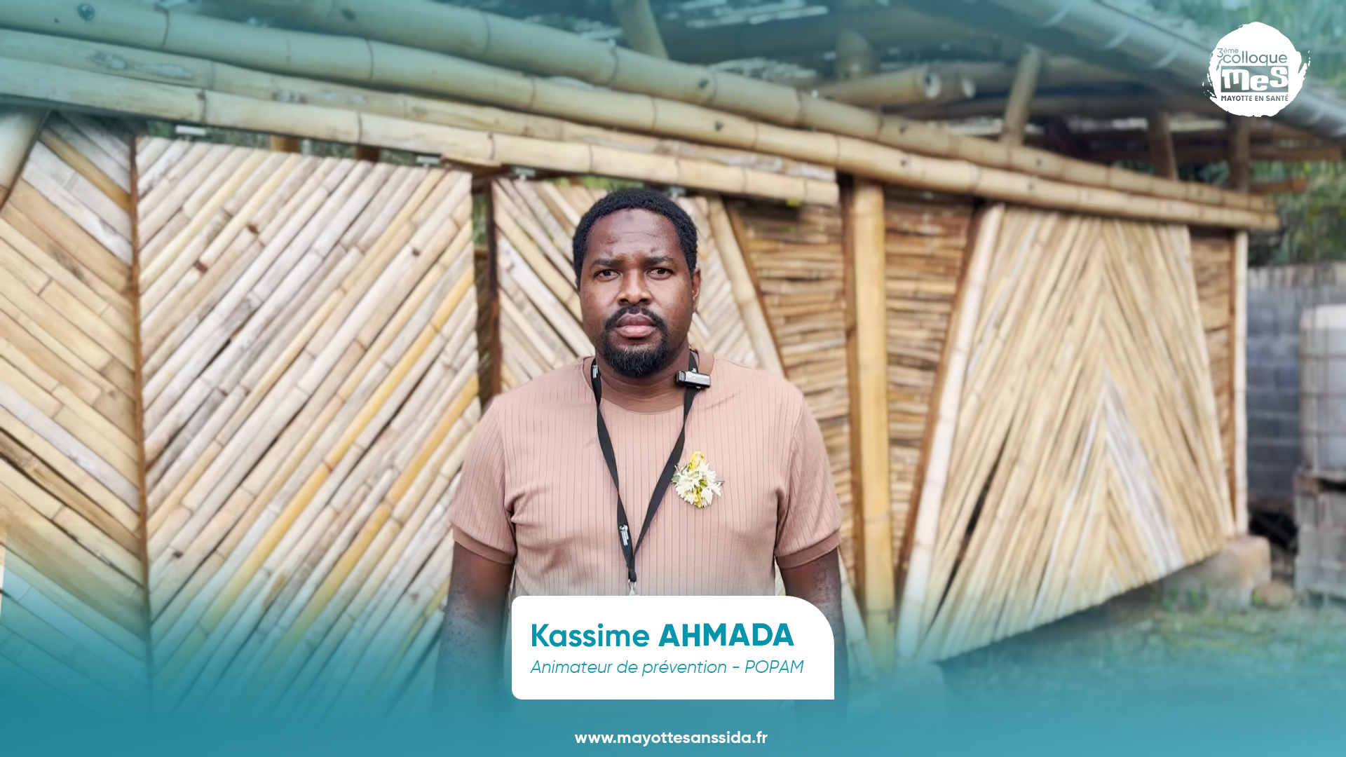 Kassime AHMADA, animateur de prévention - POPAM